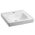 American Standard Decorum 20" Wall Mounted Bathroom Sink with EverClean Surface and Rear Overflow White